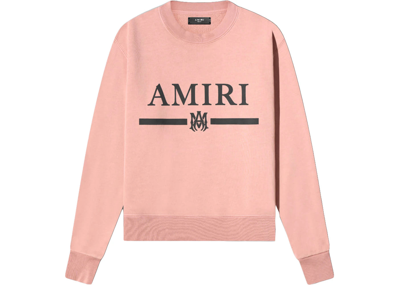 AMIRI Core Logo Bar Crew Sweatshirt Peach