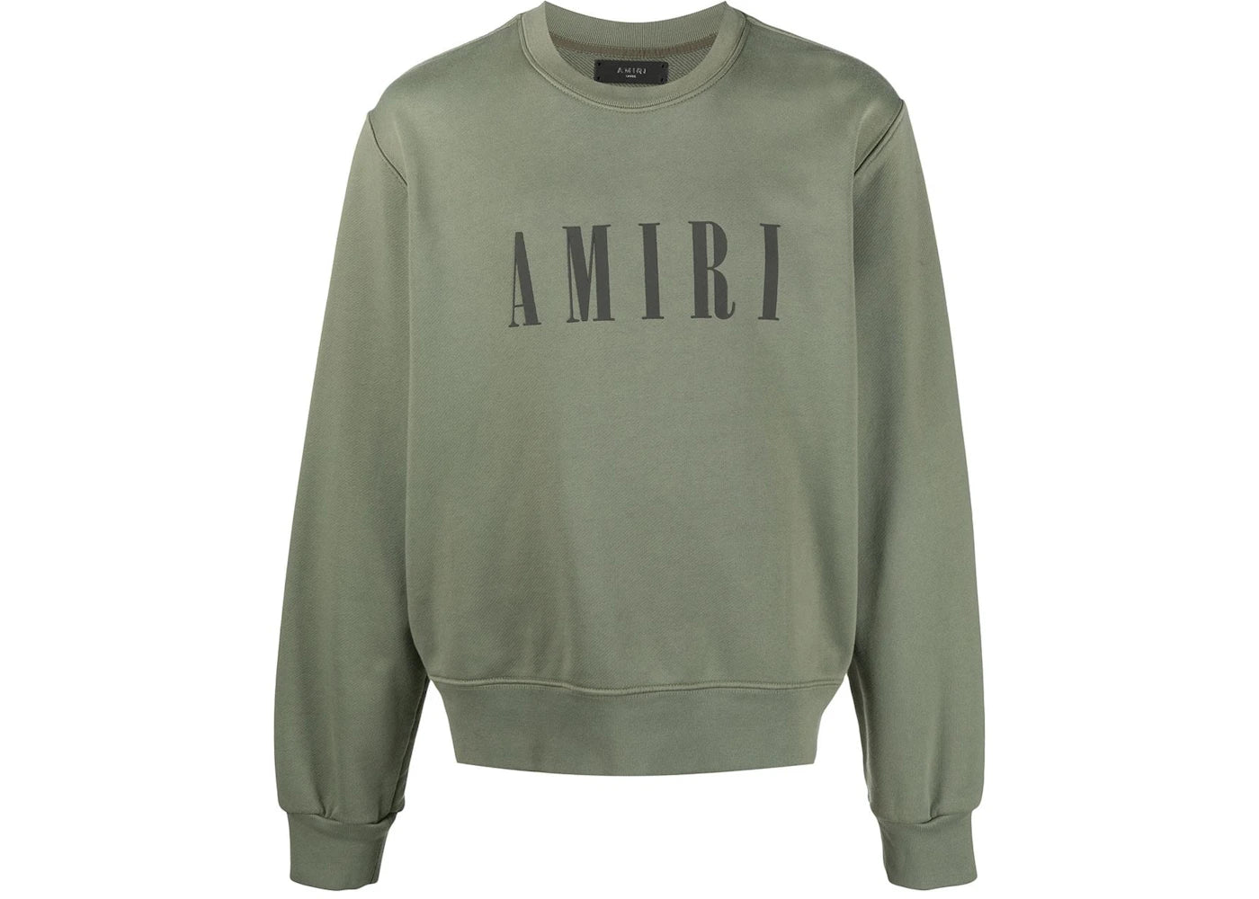 AMIRI Core Logo Crew Khaki Green