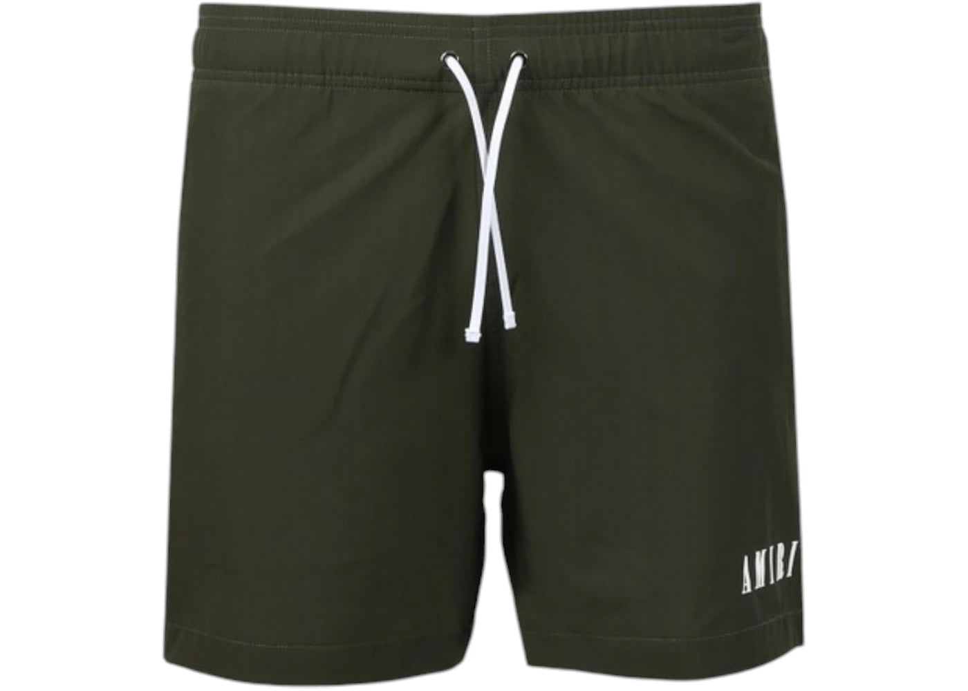 AMIRI Core Logo Swim Trunk Olive Green