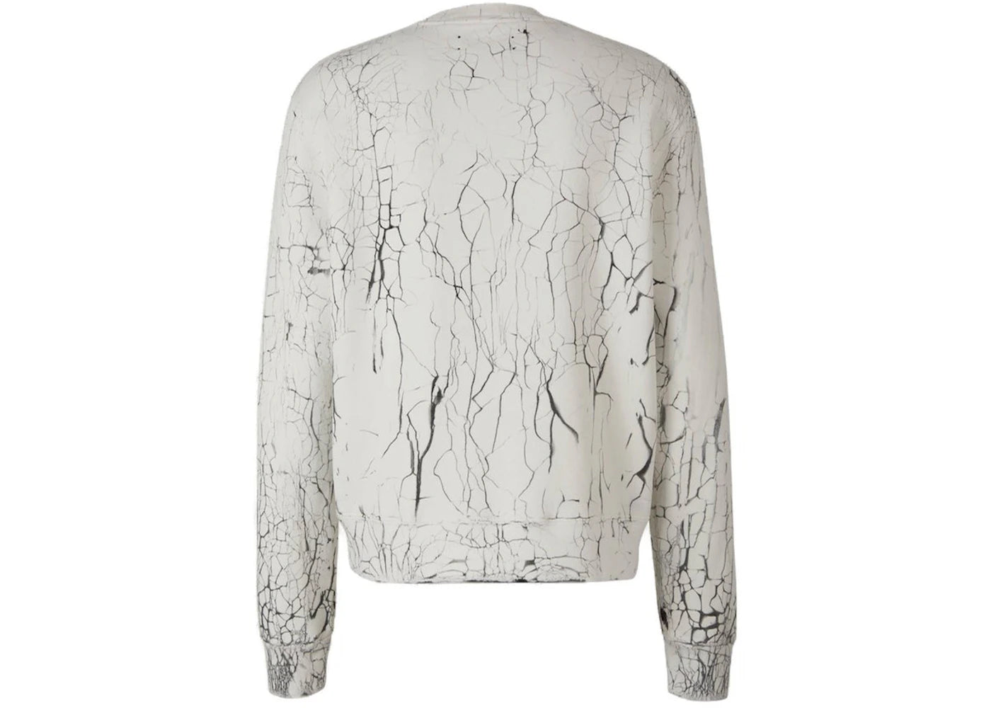 AMIRI Cracked Dye Core Logo Crewneck White