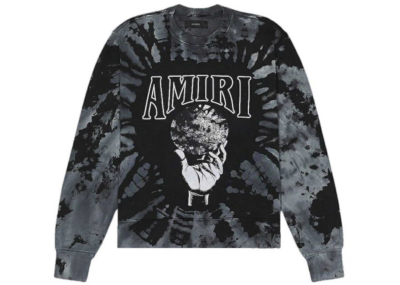 AMIRI Crystal Ball Tie-Dye Crewneck Black