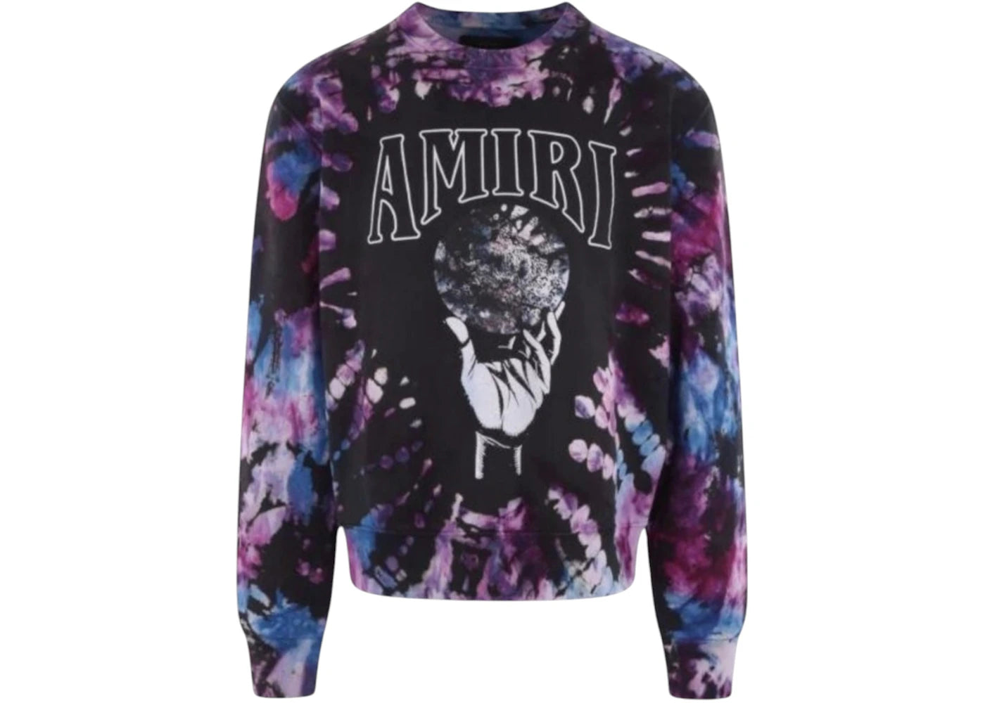 AMIRI Crystal Ball Tie-Dye Sweatshirt Purple
