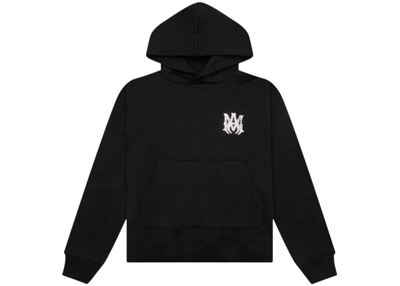 AMIRI Crystal Embellished MA Hoodie Black