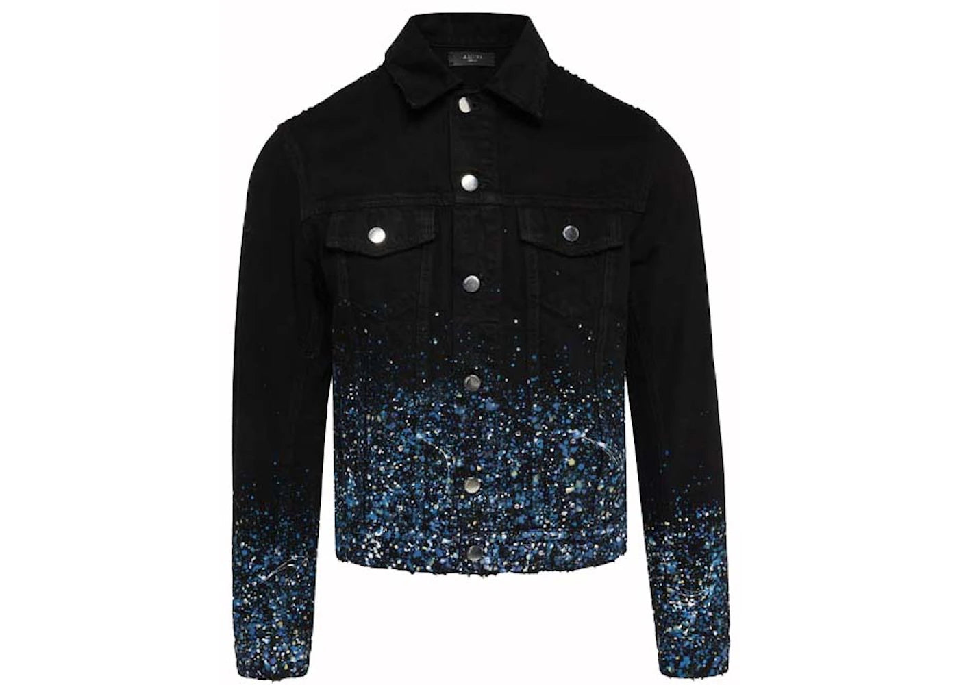 AMIRI Crystal Rhinestone Denim Jacket Black/Blue