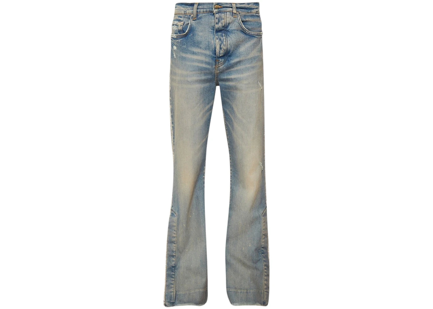 AMIRI Crystal Stack Flare Jeans Clay Indigo