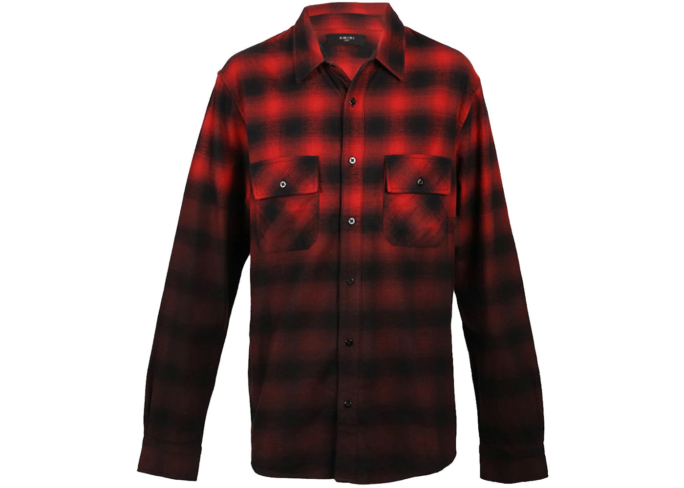 AMIRI Dip Dye Flannel Shirt Red/Black