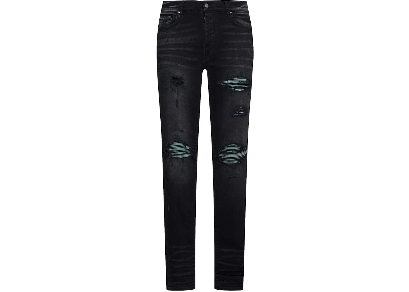 AMIRI Distressed Slim Fit Jeans Black