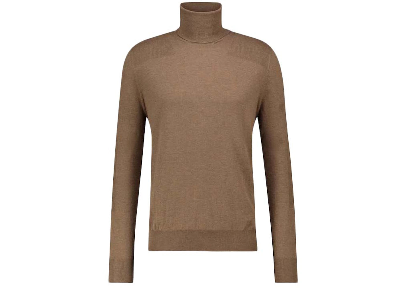 AMIRI Fitted Wool Turtleneck Sweater Brown