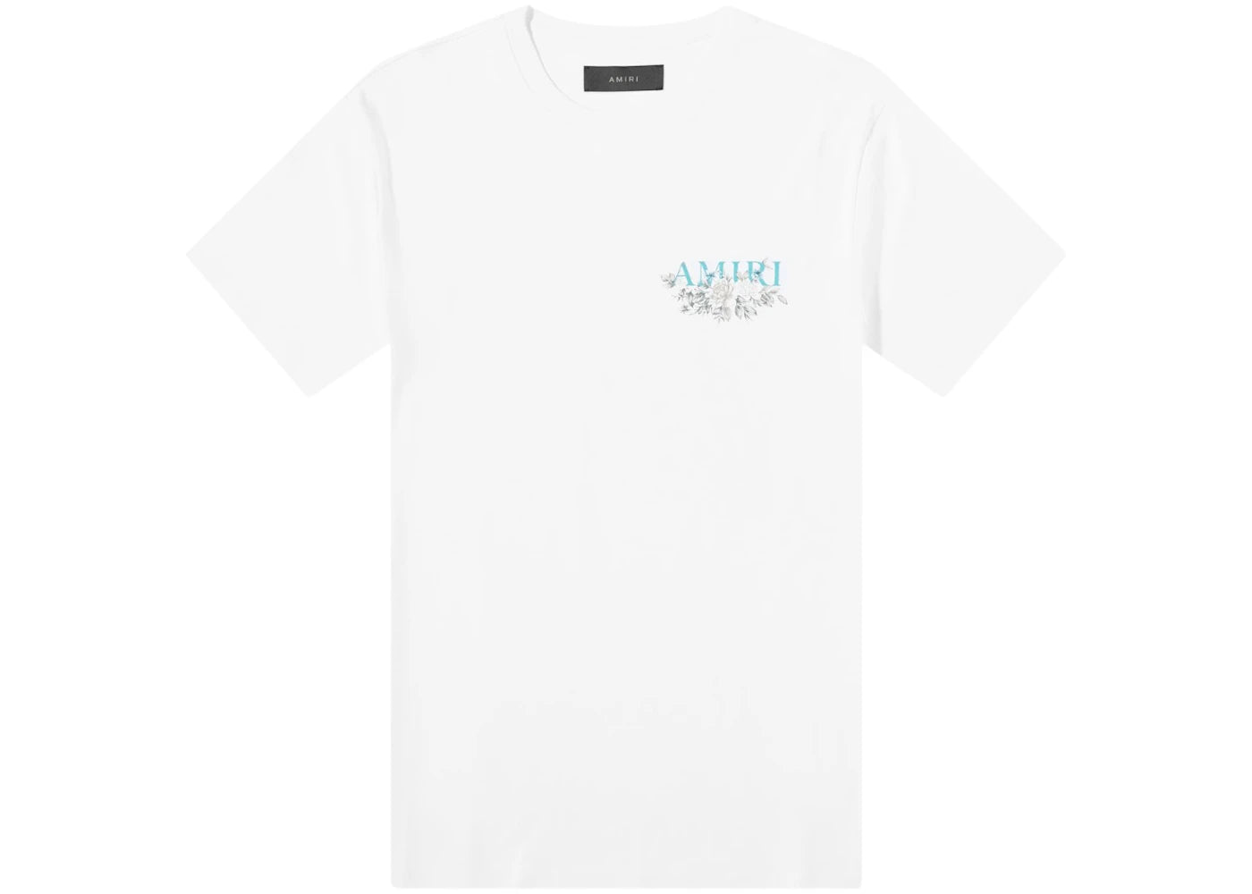 AMIRI Floral Logo Tee White