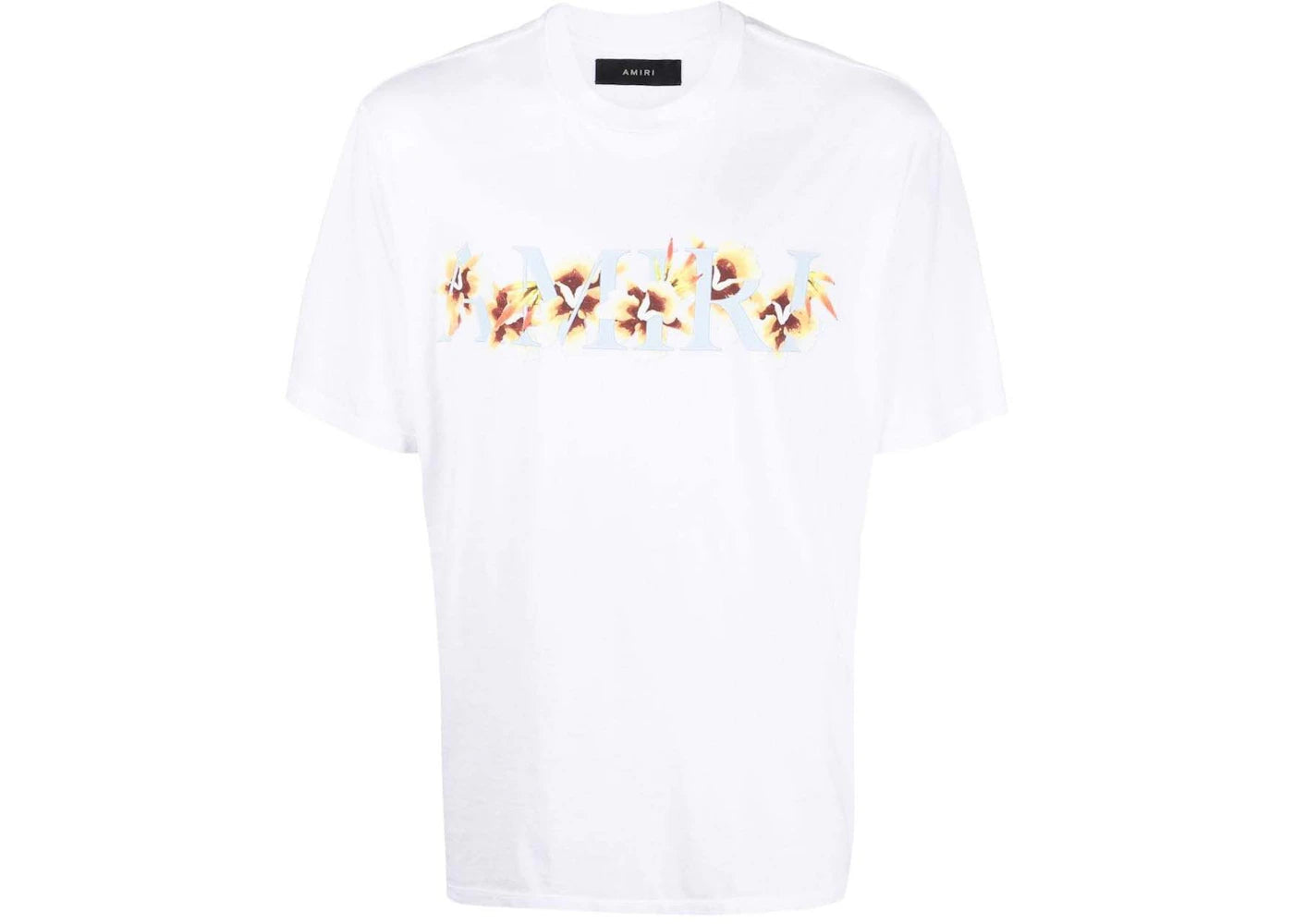 AMIRI Floral Print T-shirt White