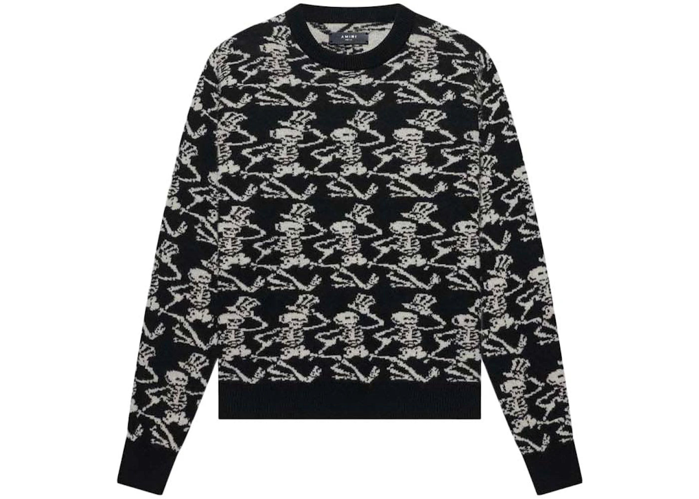 AMIRI Grateful Dead Skeleton Sweater Black/White