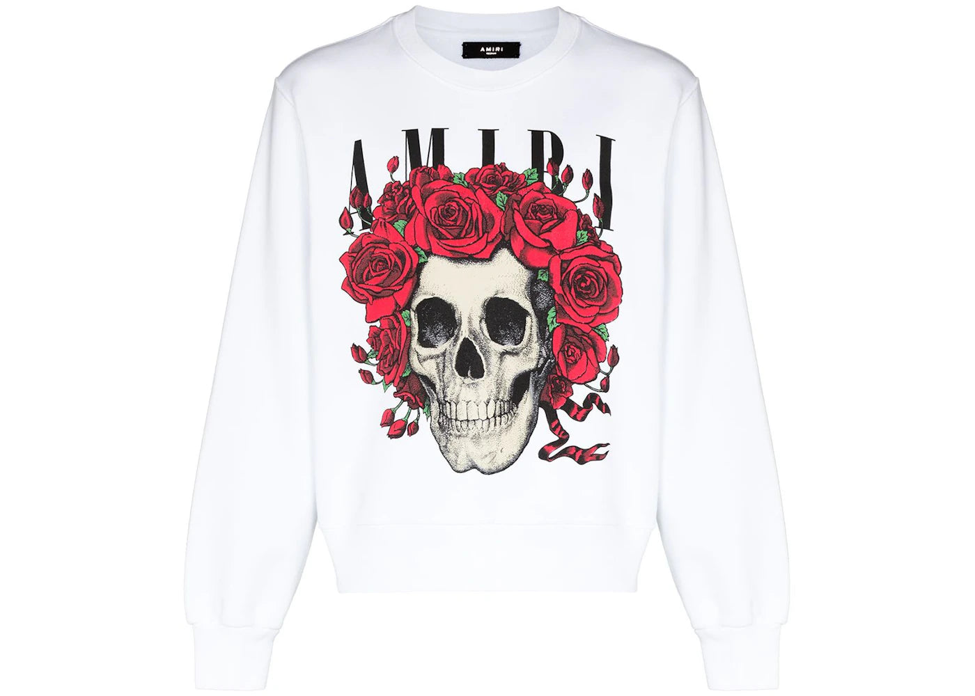 AMIRI Grateful Dead Skull Crew White