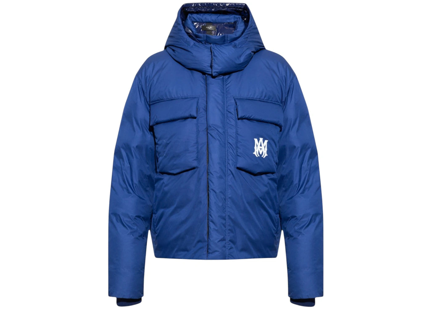 AMIRI Hooded Down Puffer Jacket Blue