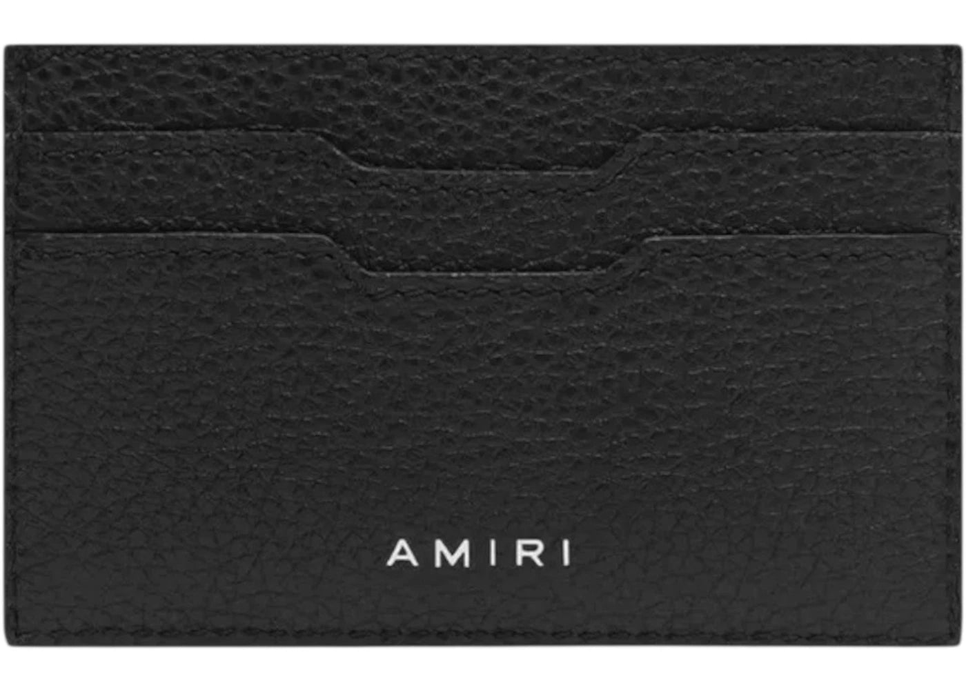 AMIRI Iconic Embossed Leather Card Holder Black