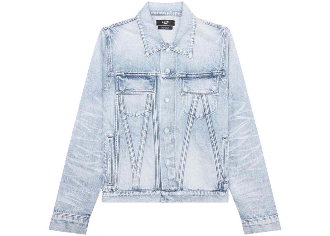 AMIRI Japanese Selvedge Trucker Jacket Perfect Indigo