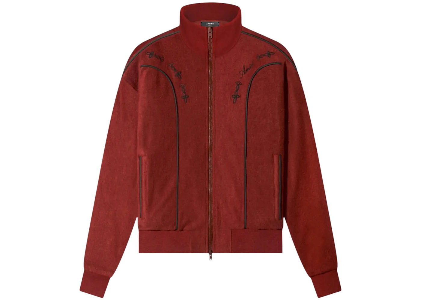 AMIRI Johnny Velour Track Jacket Clay