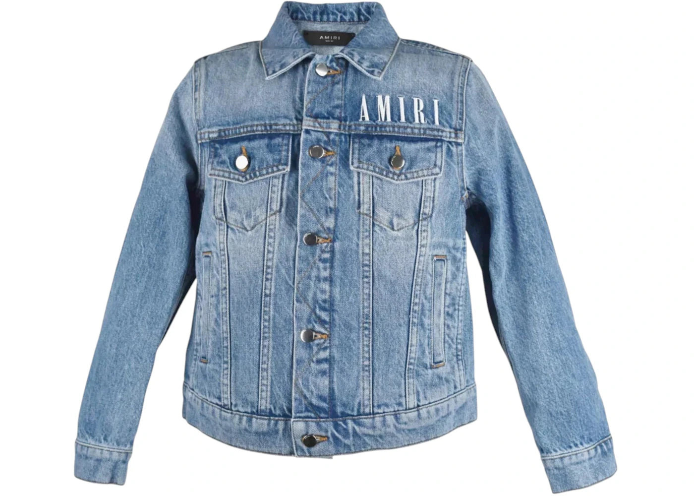 AMIRI Kids' Denim Trucker Jacket Light Denim