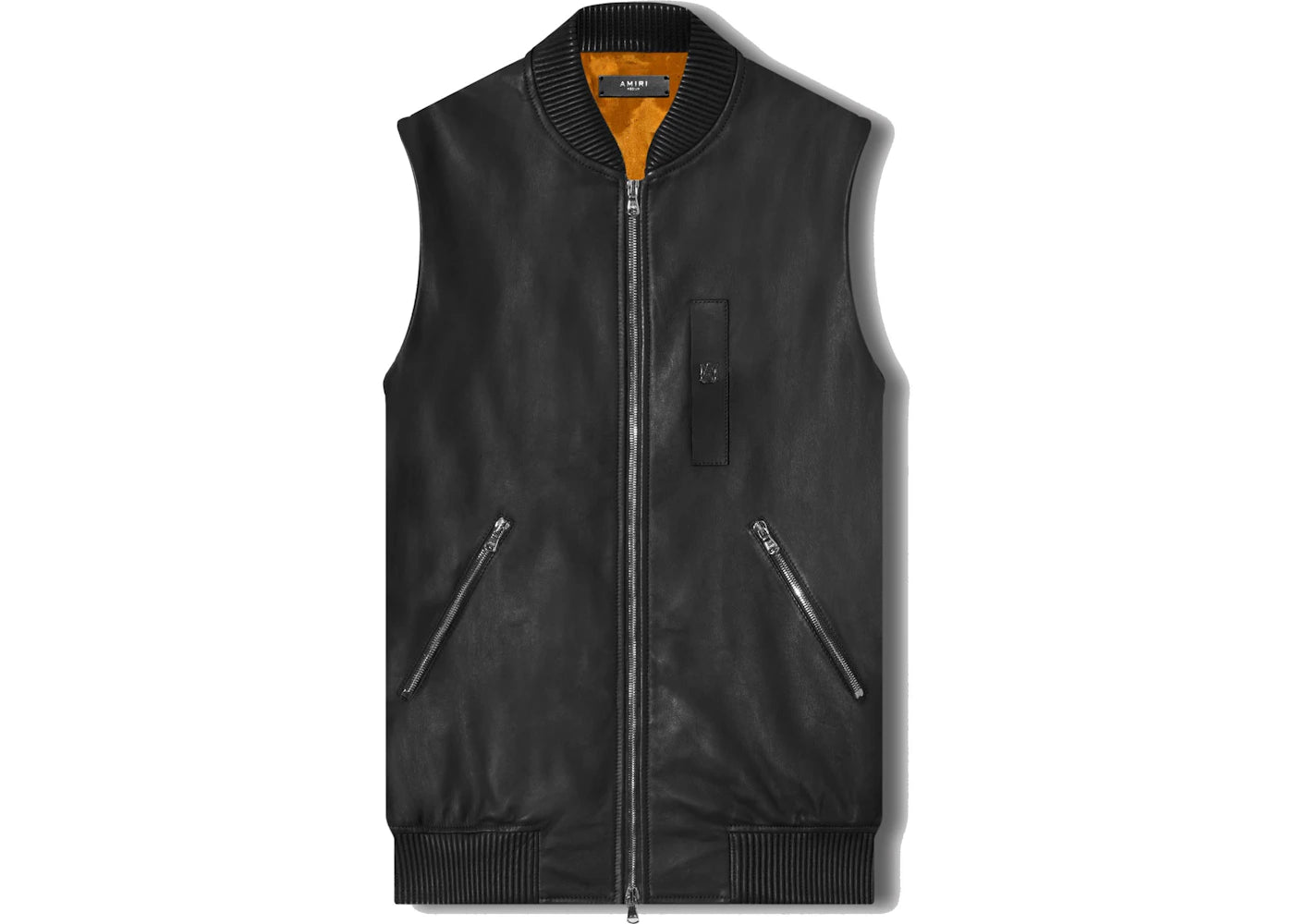 AMIRI Leather Vest Black