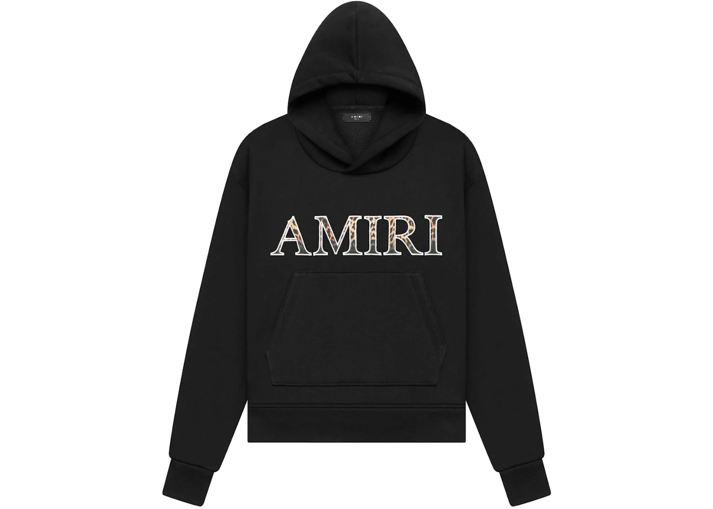 AMIRI Leopard Applique Hoodie Black