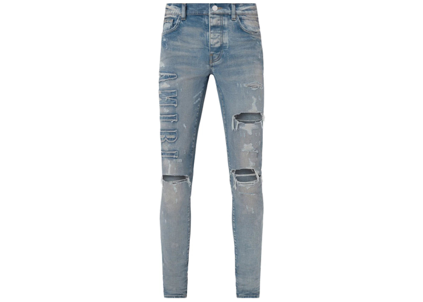 AMIRI Logo Applique Jeans Clay Indigo