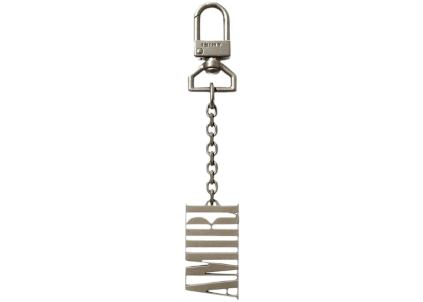 AMIRI Logo Keychain Silver