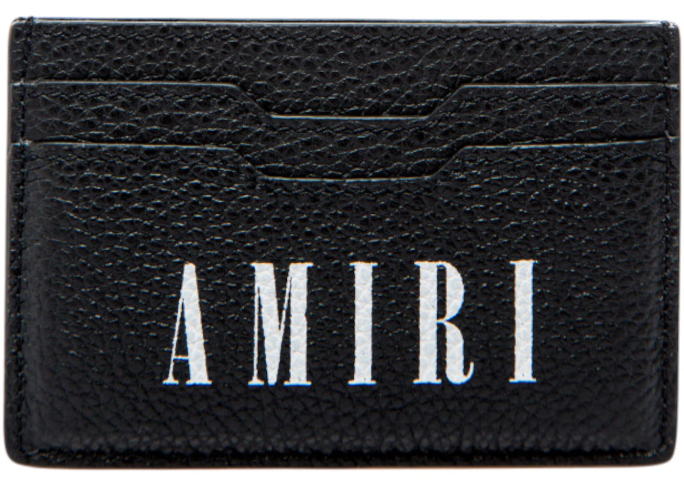AMIRI Logo Leather Card Holder Black