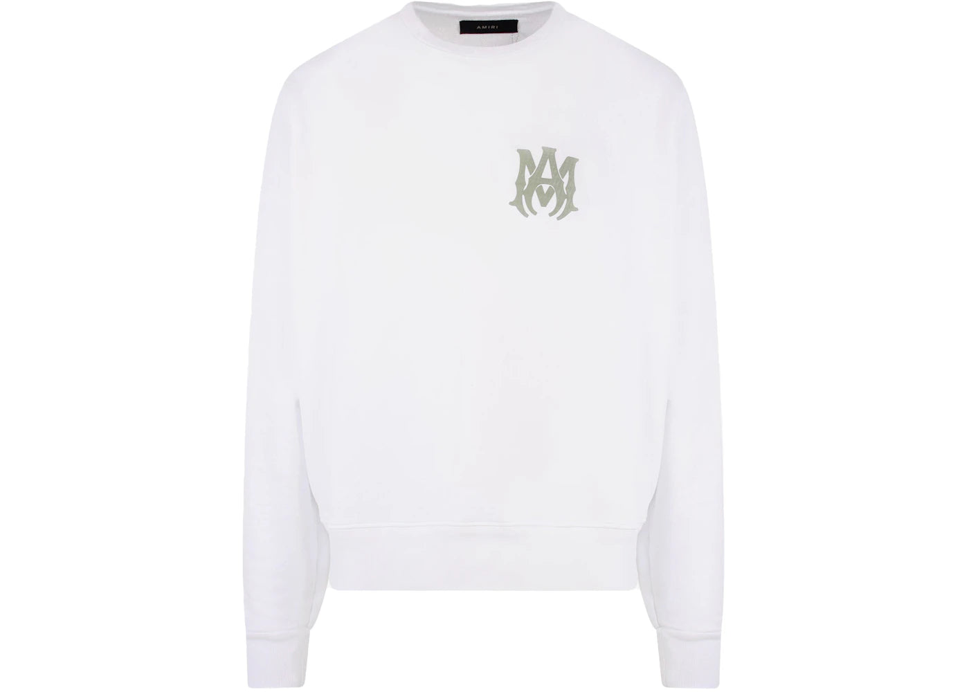 AMIRI Logo Print Cotton Sweatshirt White