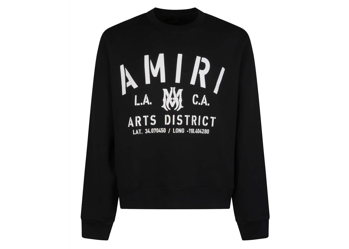 AMIRI Logo-Printed Crewneck Black/White