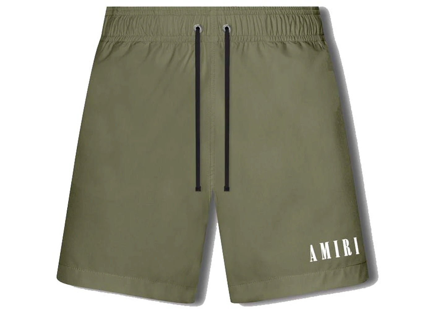 AMIRI Logo Swim Trunk Military Green