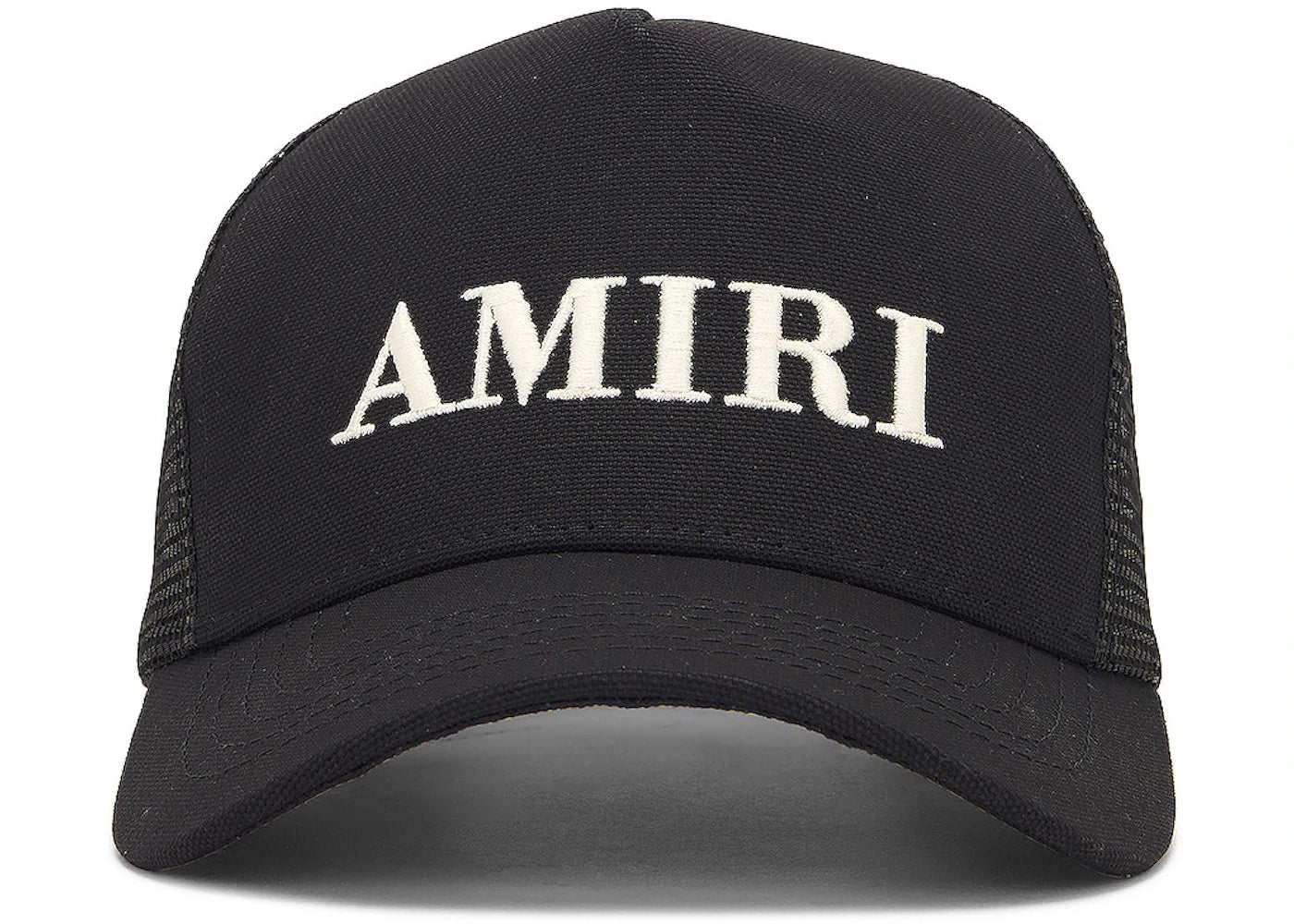 AMIRI Logo Trucker Cap Black/White