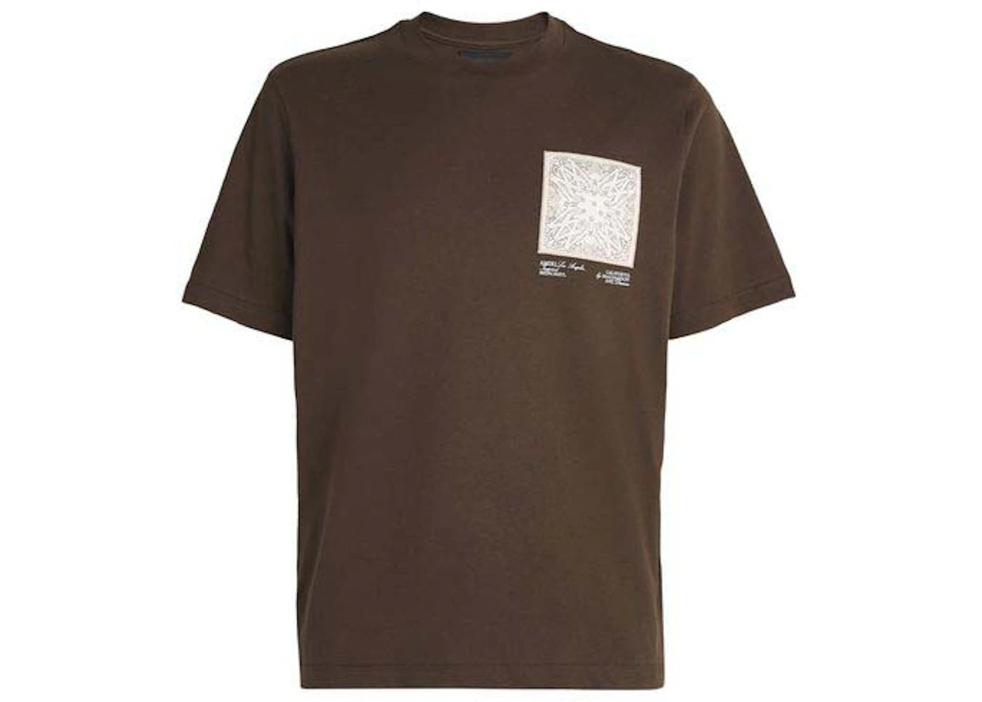 AMIRI MA Bandana Silk Applique Tee Brown