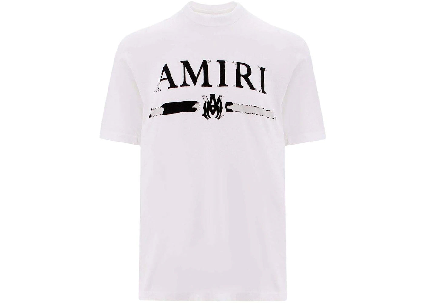 AMIRI MA Bar Applique Logo Tee White/Black