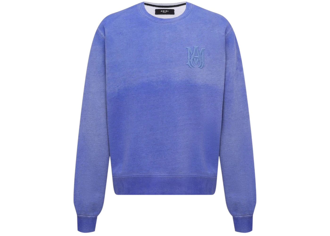 AMIRI MA Bar Logo Crewneck Blue