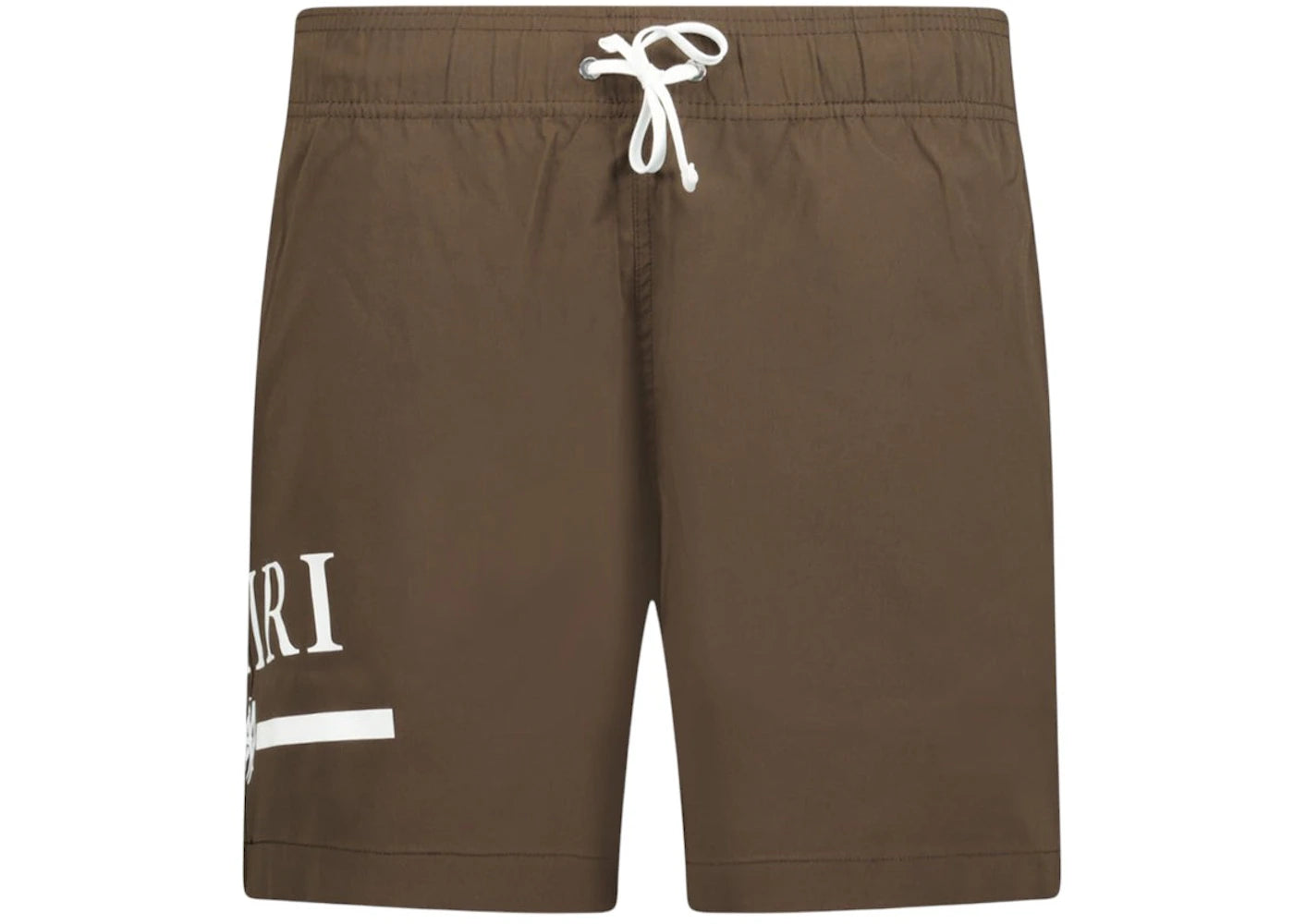 AMIRI MA Bar Logo Swim Shorts Brown
