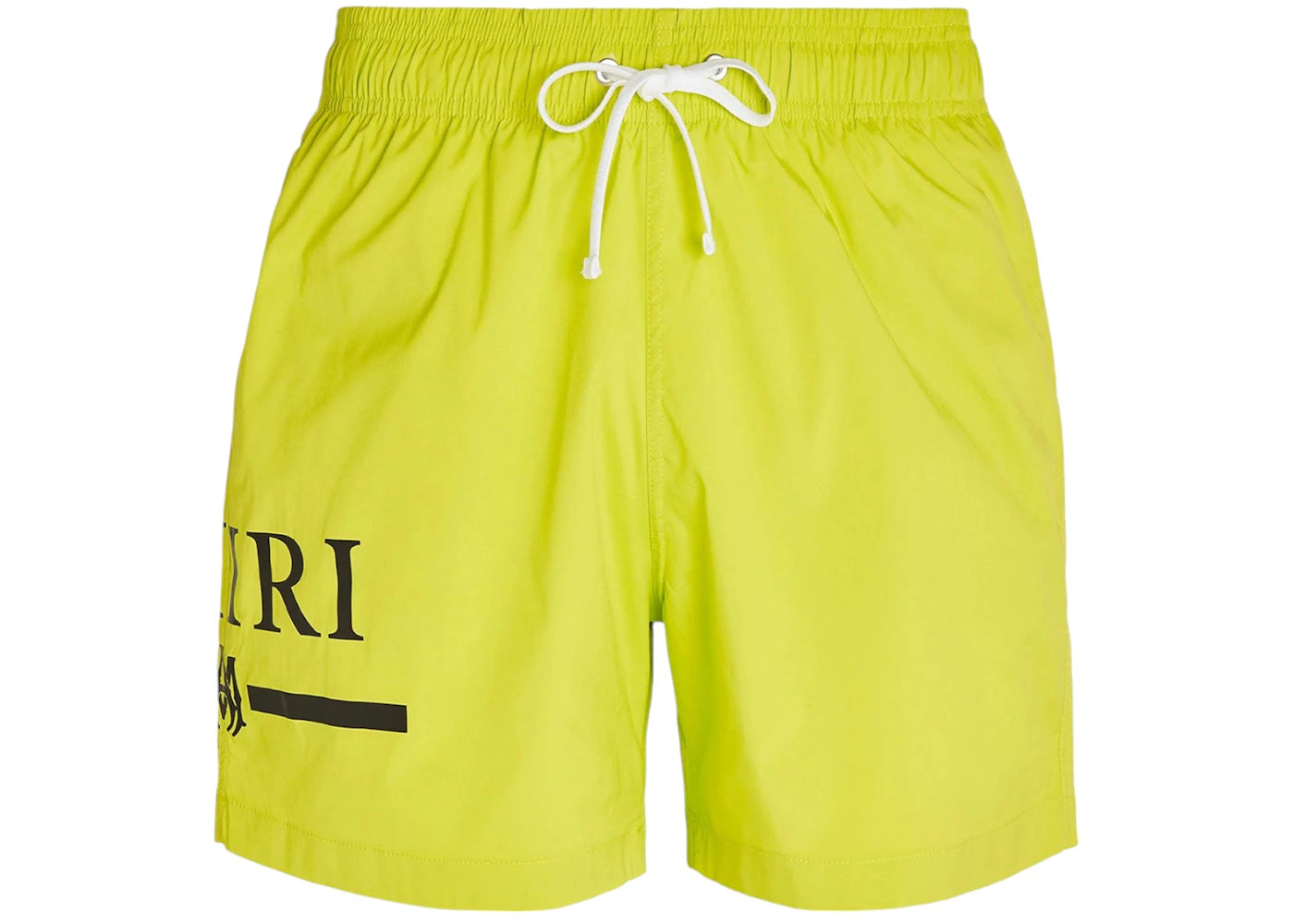 AMIRI MA Bar Logo Swim Trunks Lime