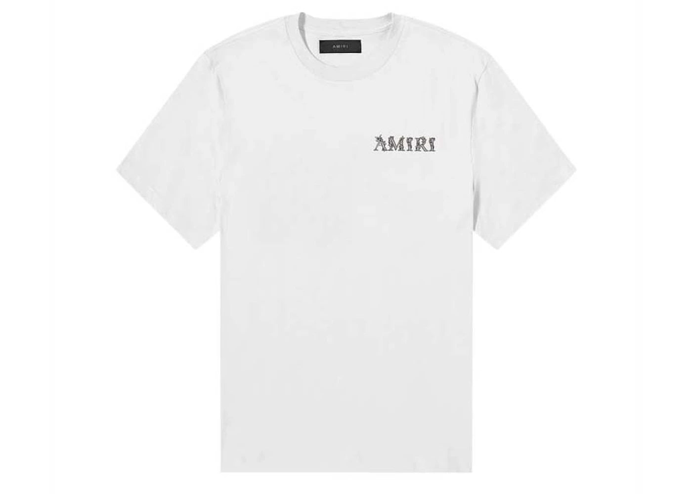 AMIRI MA Baroque Logo Tee Gray Dawn