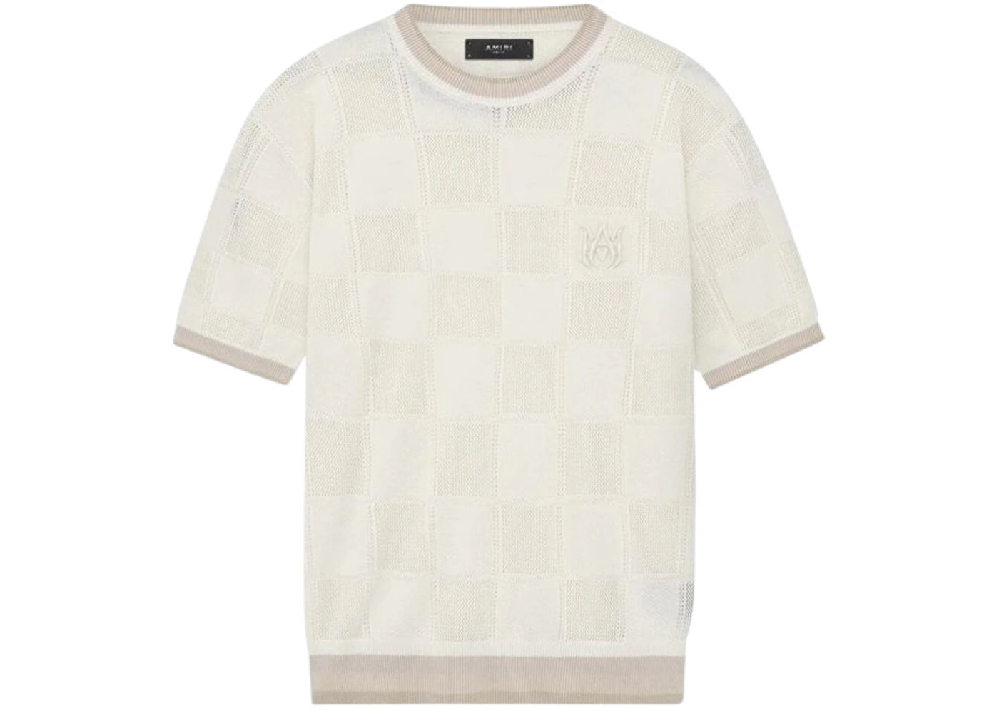 AMIRI MA Checkered Tee Birch