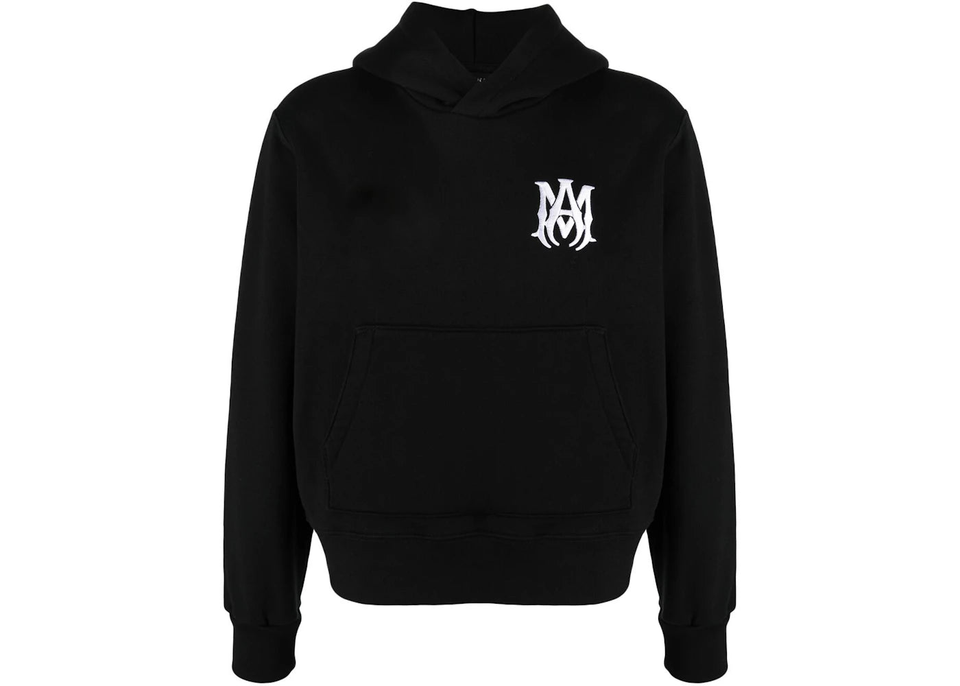 AMIRI M.A. Logo Embroidered Hoodie Black/White