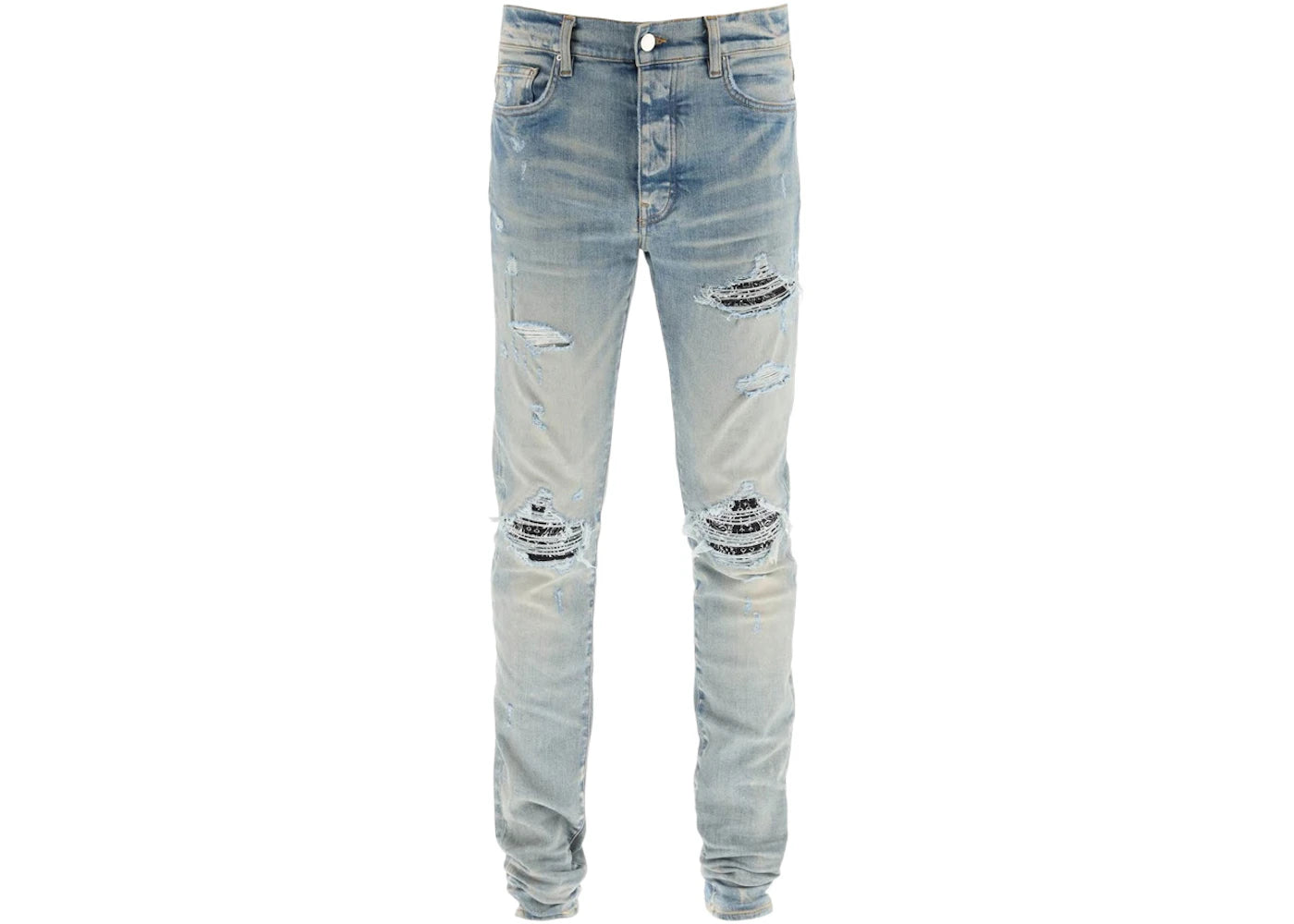 AMIRI MX1 Destroyed Bandana Jeans Clay Indigo