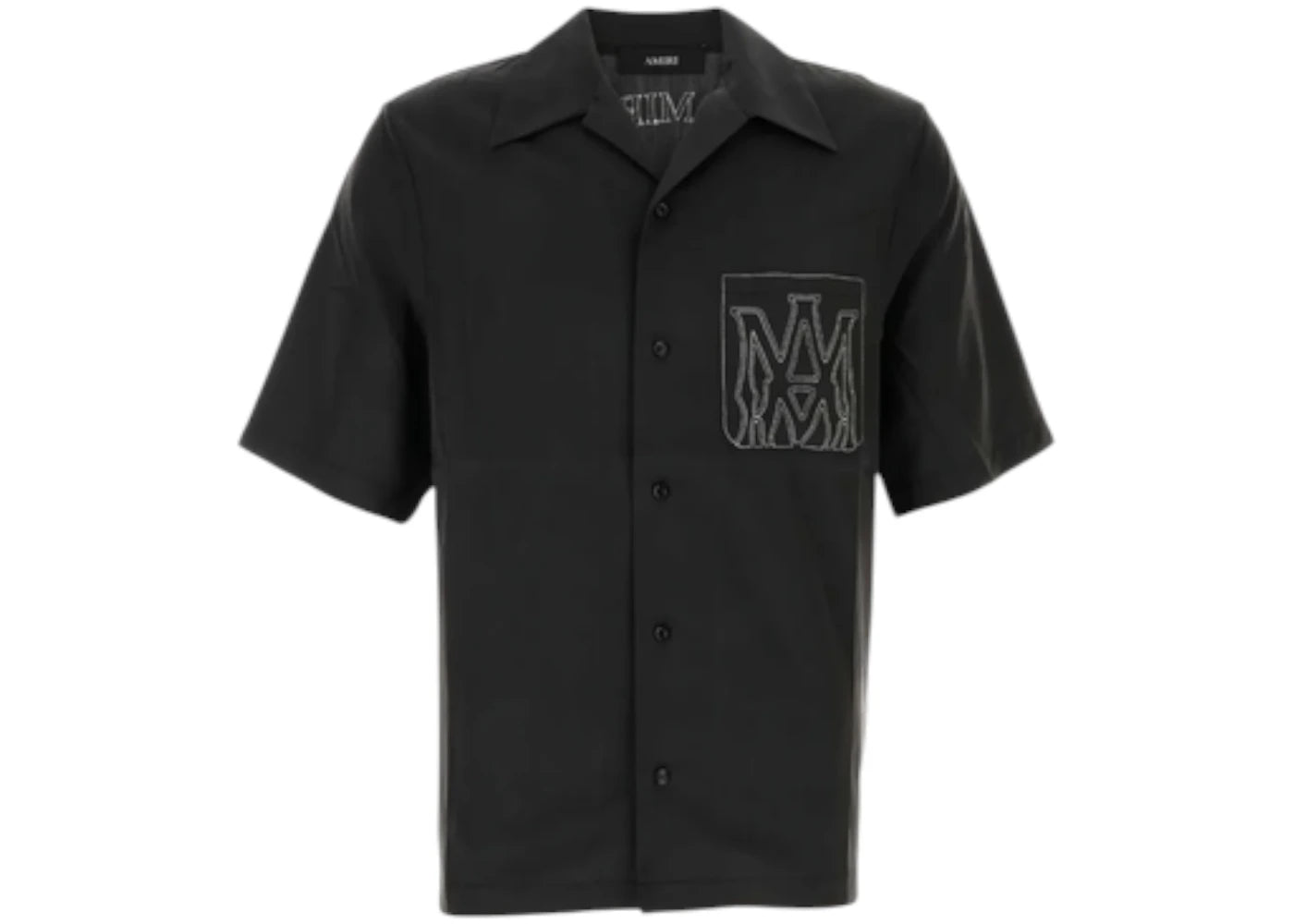 AMIRI Ma Outline Bowling Shirt Black