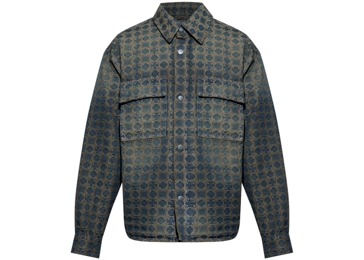 AMIRI Ma Quad Jacquard Overshirt Midnight Indigo
