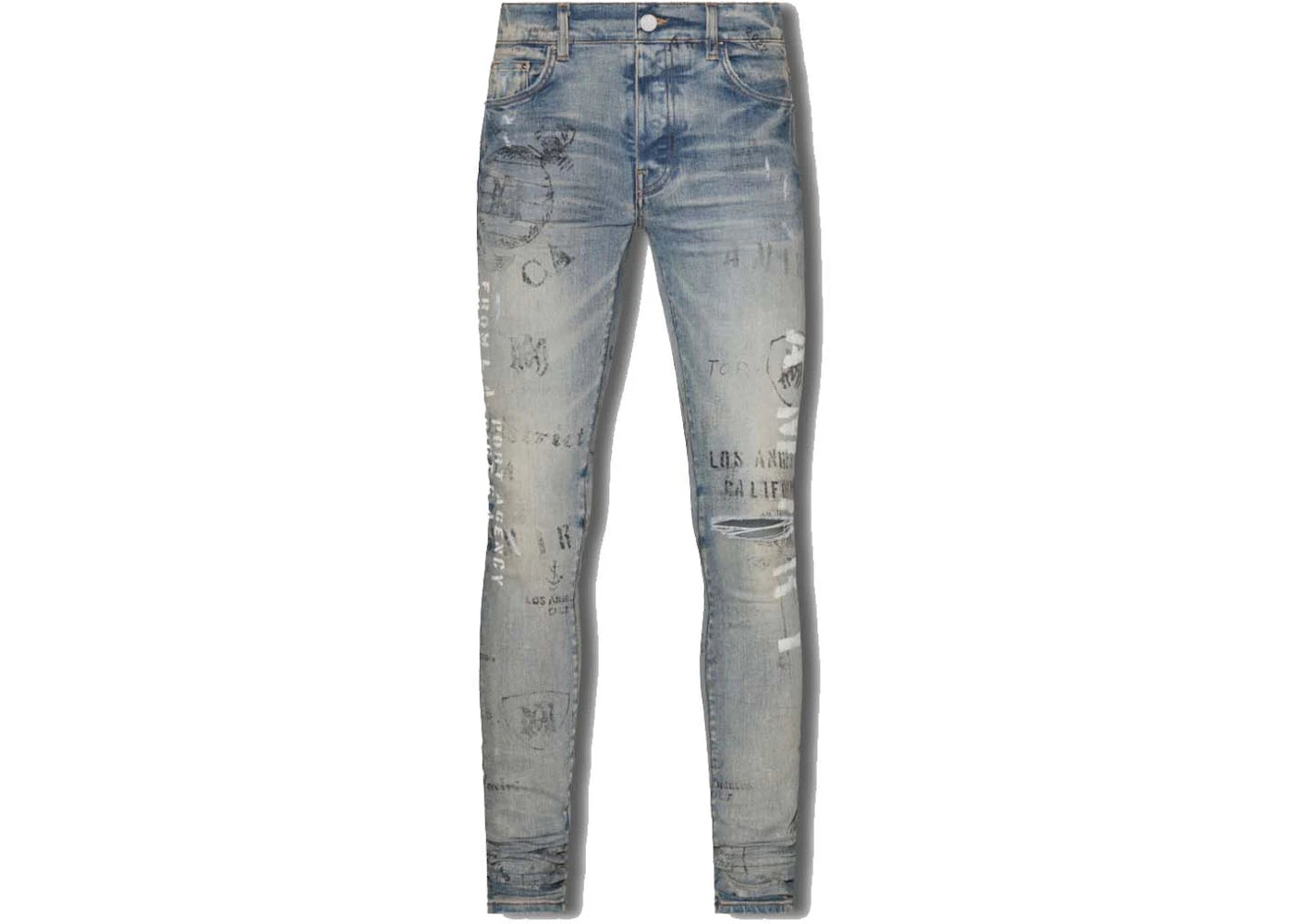 AMIRI Military Stencil Jean Clay Indigo