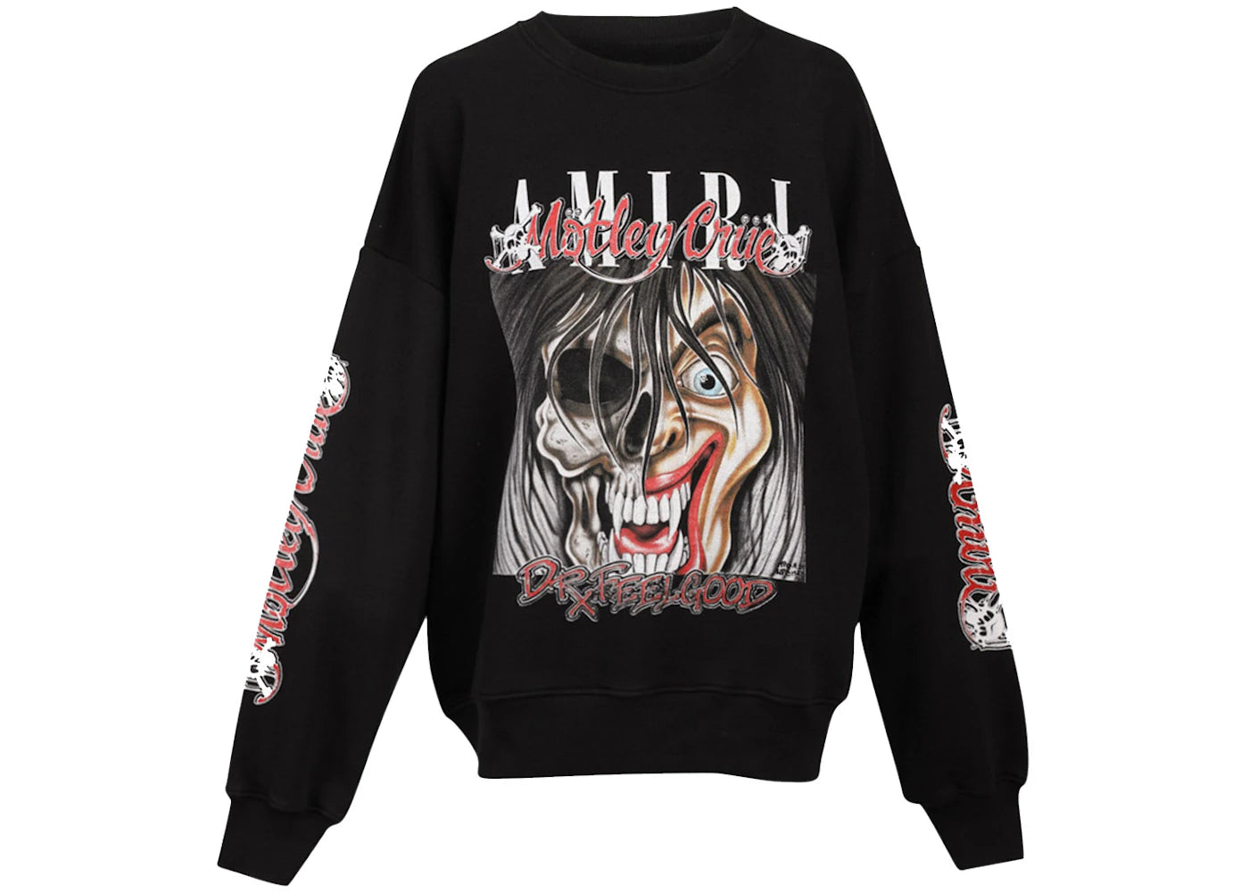 AMIRI Motley Crue Dr Feelgood Crewneck Black