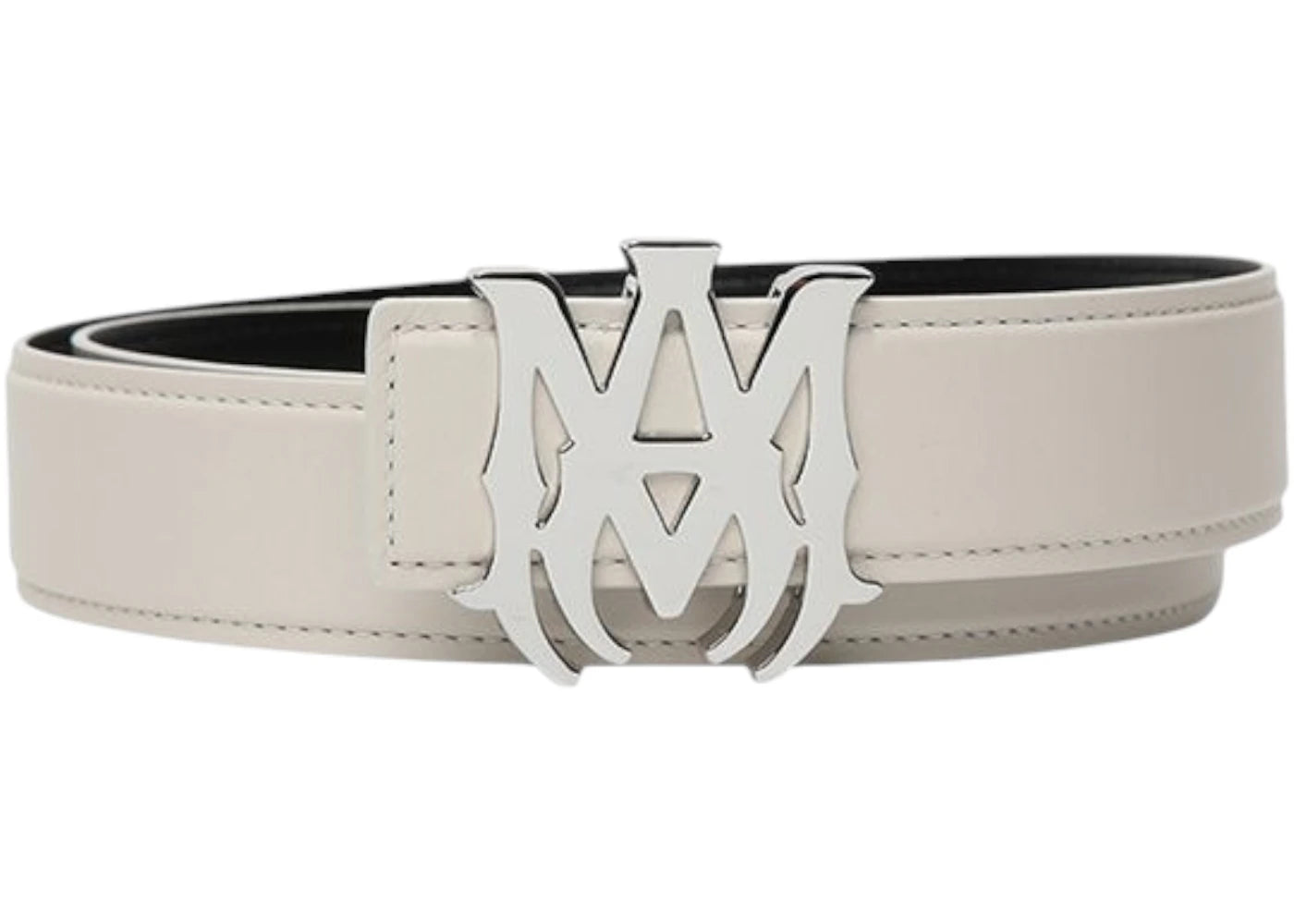 AMIRI Nappa 1.5 Width Belt Alabaster