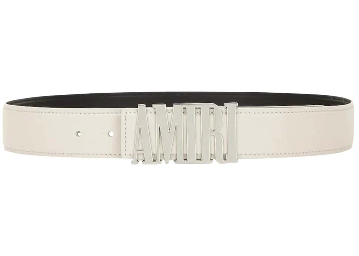 AMIRI Nappa 4cm Belt Alabaster
