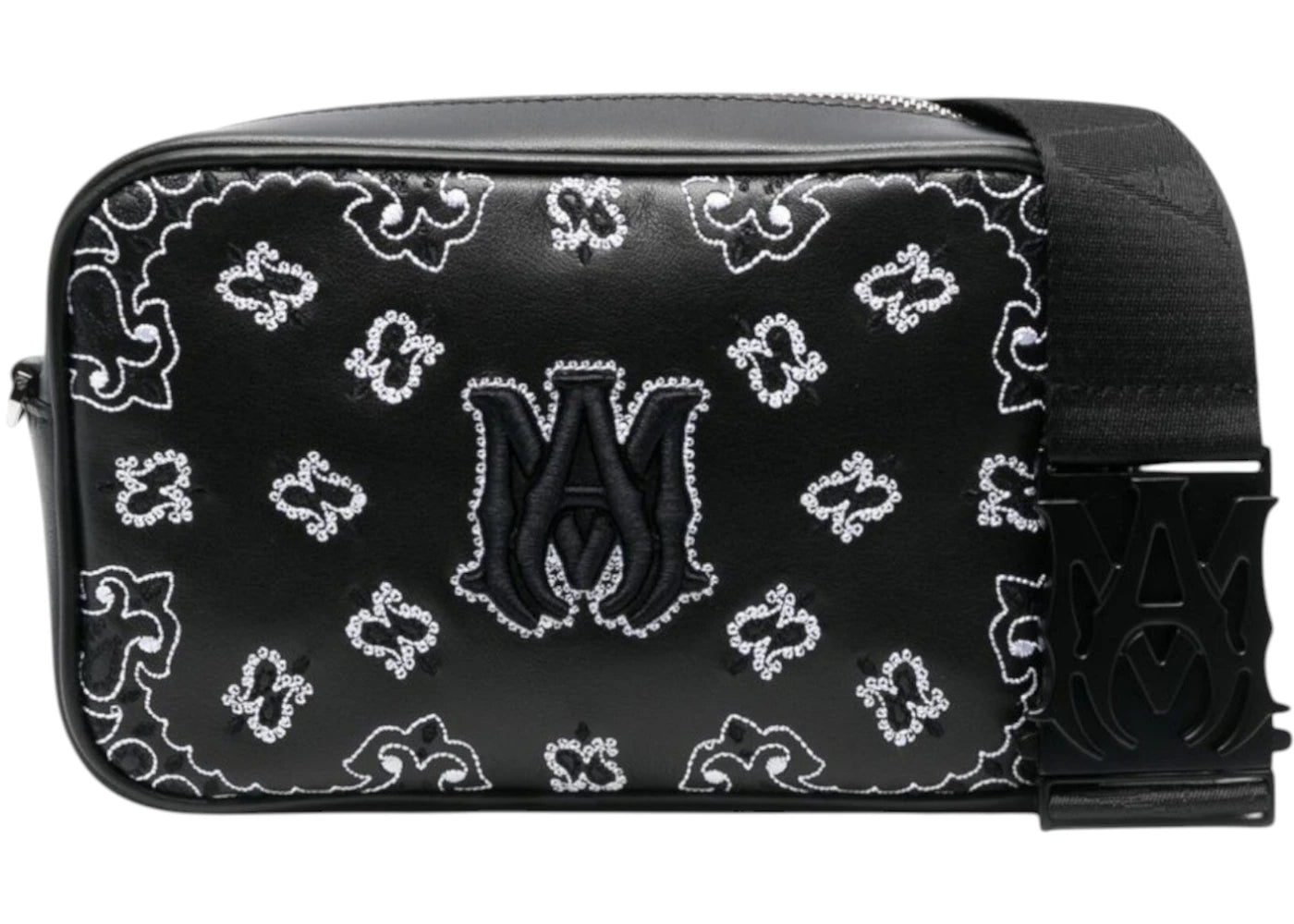 AMIRI Nappa Embroidery Camera Case Black