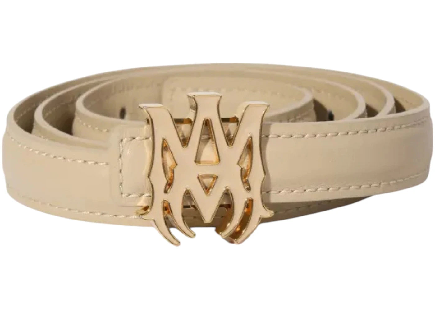 AMIRI Nappa "MA" Belt Alabaster Belt Alabaster