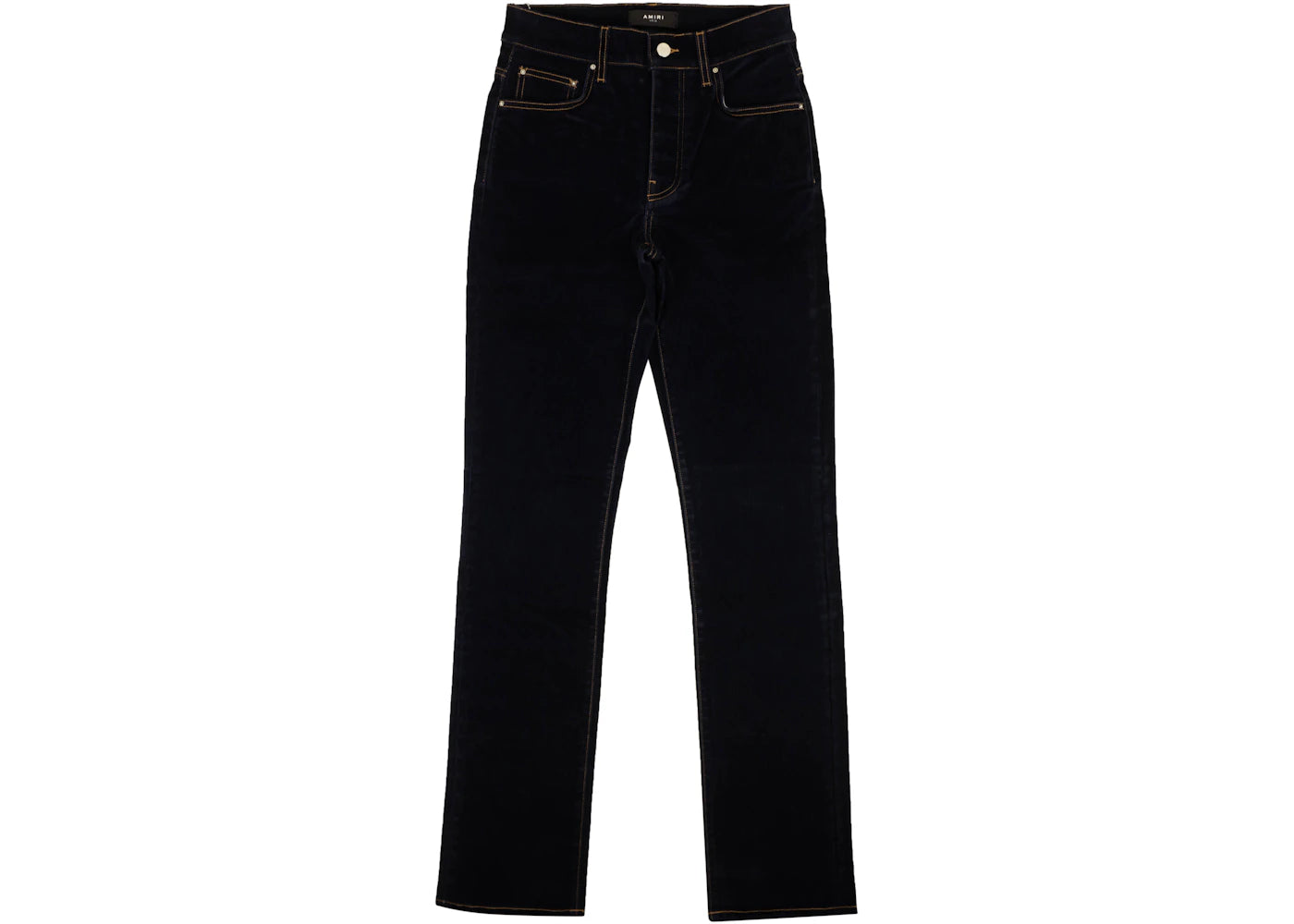 AMIRI Navy Velvet Denim Relaxed Jeans Navy