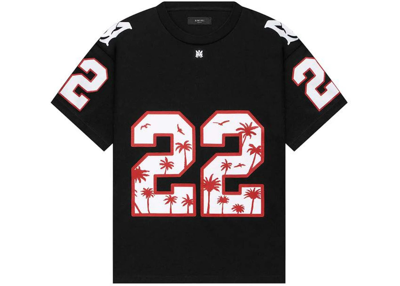 AMIRI Oversized 22 Football Jersey Black