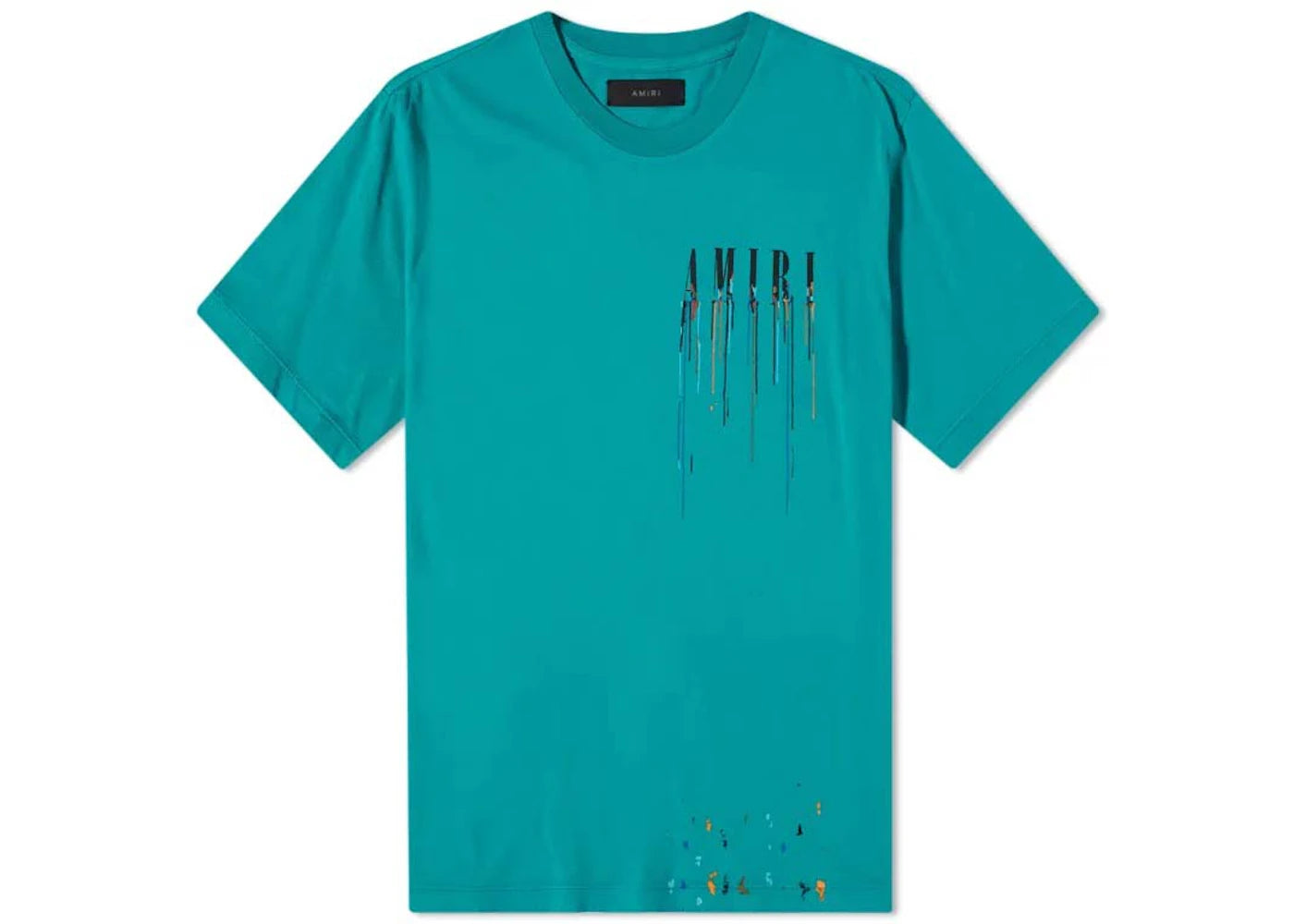 AMIRI Paint Drip Core Logo Tee Green